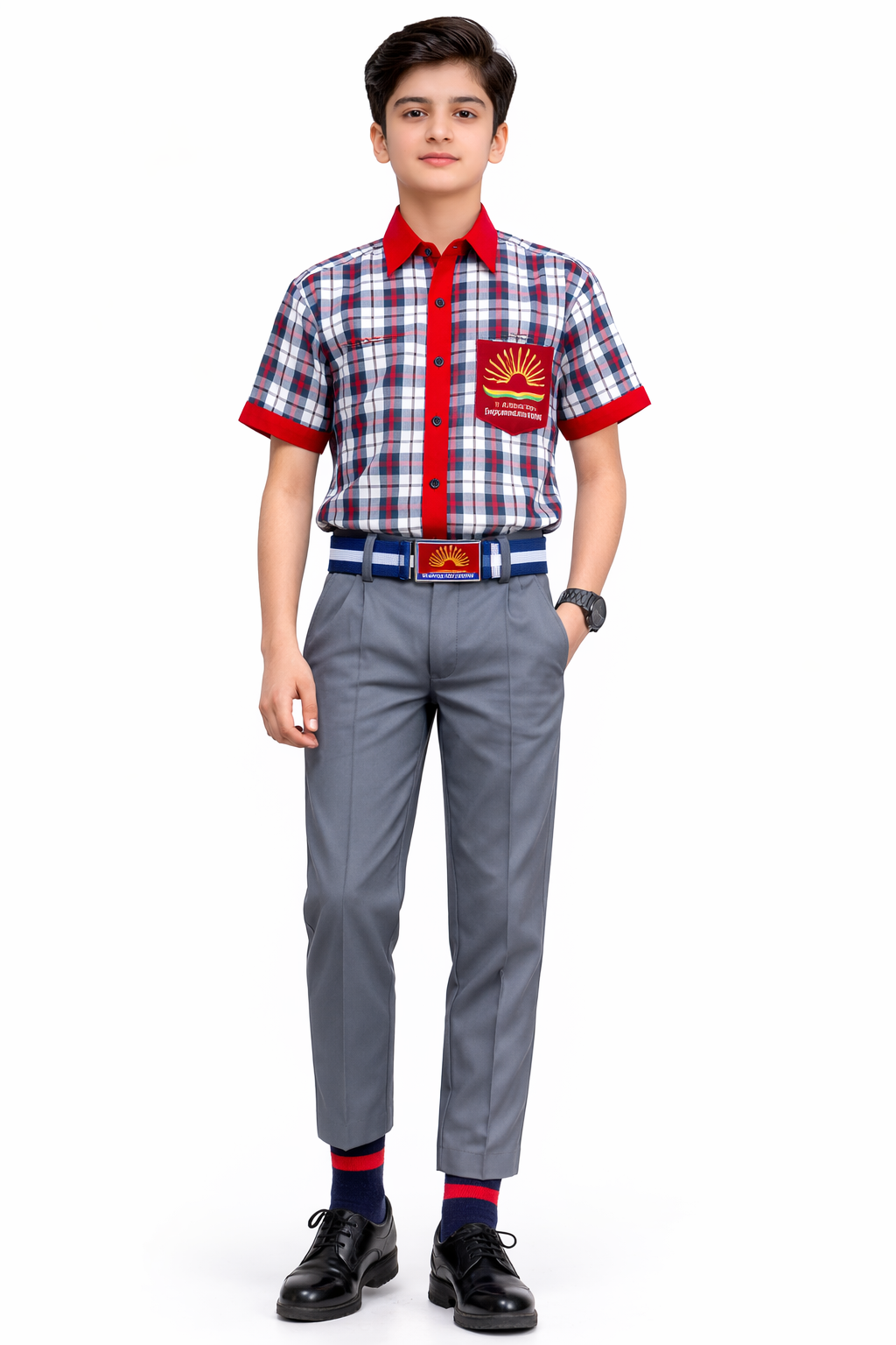 COLLAR HALF SHIRT FOR BOYS